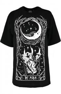 T-shirt noir Chant de Sorcire carte de tarot, witchy nugoth Restyle