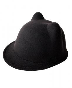 Chapeau casquette noire mignonne avec oreilles de chat pour enfant