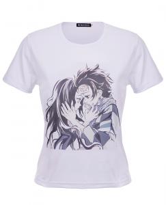 T-shirt blanc manches courtes, Together Forever, manga anime
