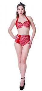 Maillot de bain pin-up retro rouge Banned